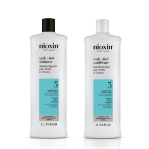 Dúo Nioxin System 3 Shampoo+Conditioner 1000ml.