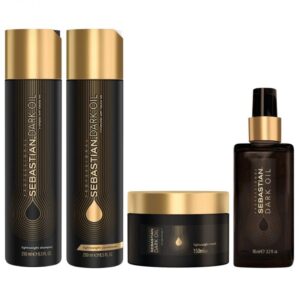 Sebastian Dark Oil Pack 4 - Shampoo 250ml+Conditioner 250ml+Mascarilla 150ml+Elixir 95ml