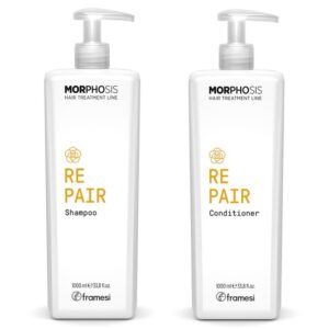 Framesi Morphosis Repair Dúo Shampoo + Acondicionador 1 L. c/u
