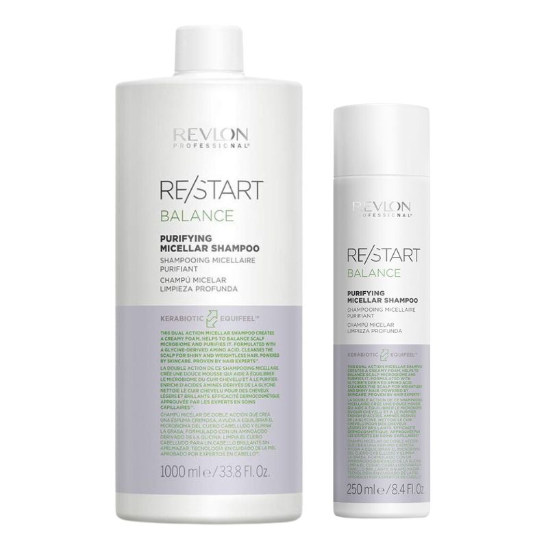 Restart Balance Purifying Micellar Shampoo 1000ml 250ml - Champu Micelar Limpieza Profunda Restart Balance Purifying Micellar Shampoo 1000ml 250ml - Champu Micelar Limpieza Profunda
