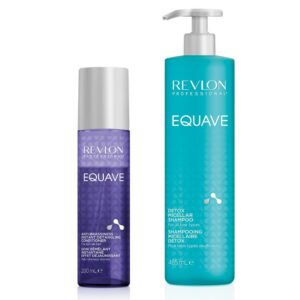 Dúo Equave Anti Brassiness Conditioner 200ml+Detox Micellar Shampoo 485 ml.