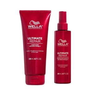 Dúo Wella Ultimate Repair Conditioner 200ml + Protective Leave-in 140ml.