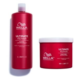 Dúo Wella Ultimate Repair Shampoo 1 L.+ Conditioner 500ml.