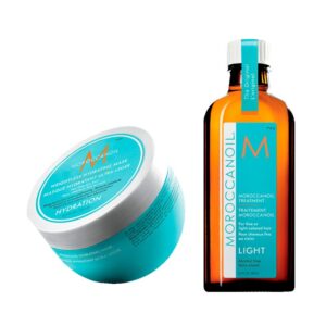 Moroccanoil Dúo Mascarilla Hidratante Ultraligera 250ml + Tratamiento Light 100 ml.