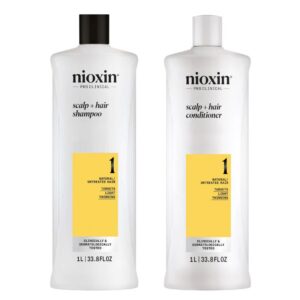 Nioxin System 1 Dúo Shampoo 1 Litro + Acondicionador 1 Litro