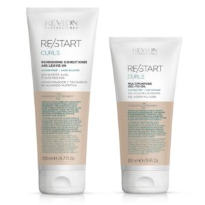 Restart Curl Dúo Conditioner 200 ml + Curl Multipurpose Gel to Oil 150 ml.