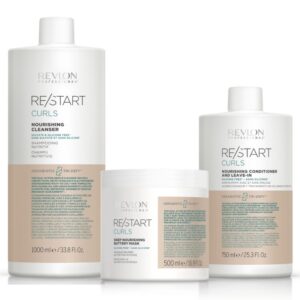 Restart Curl Trío Shampoo 1000 ml+Acondicionador 750 ml+Curl Mask 500 ml