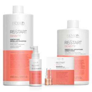 Restart Density Fortifying Shampoo 1Lt+Conditioner 750 ml+Direct Spray 100ml+Vials 12x5ml