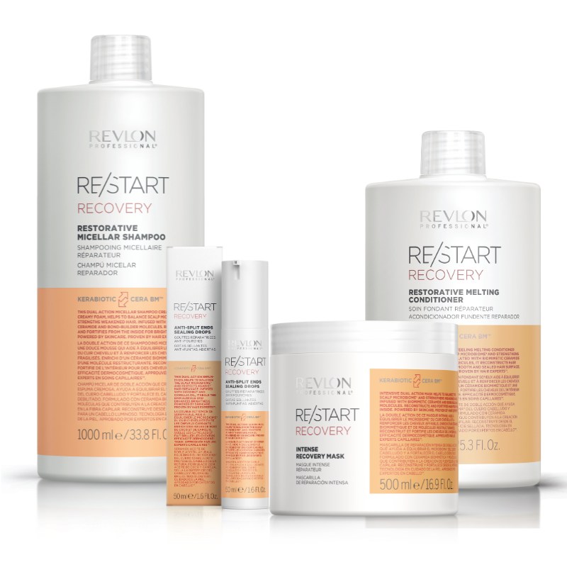 Restart Pack Recovery Shampoo 1L+Conditioner 750ml + Anti Split Ends 50ml + Mascarilla 500 ml Restart Pack Recovery Shampoo 1L+Conditioner 750ml + Anti Split Ends 50ml + Mascarilla 500 ml