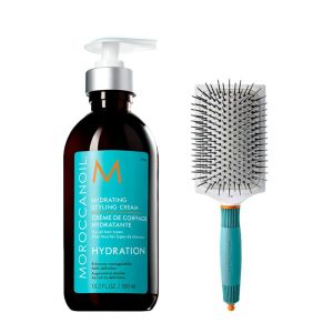 Dúo Moroccanoil Crema para Peinar Hidratante 300 ml + Cepillo Paddle