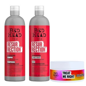 TIGI Bed Head Resurrection Duo Shampoo+Conditioner 750 ml. + Mascarilla