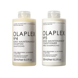 OLAPLEX Dúo  N° 4 y 5 Bond Maintenance Repair Shampoo + Conditioner 250 ml.
